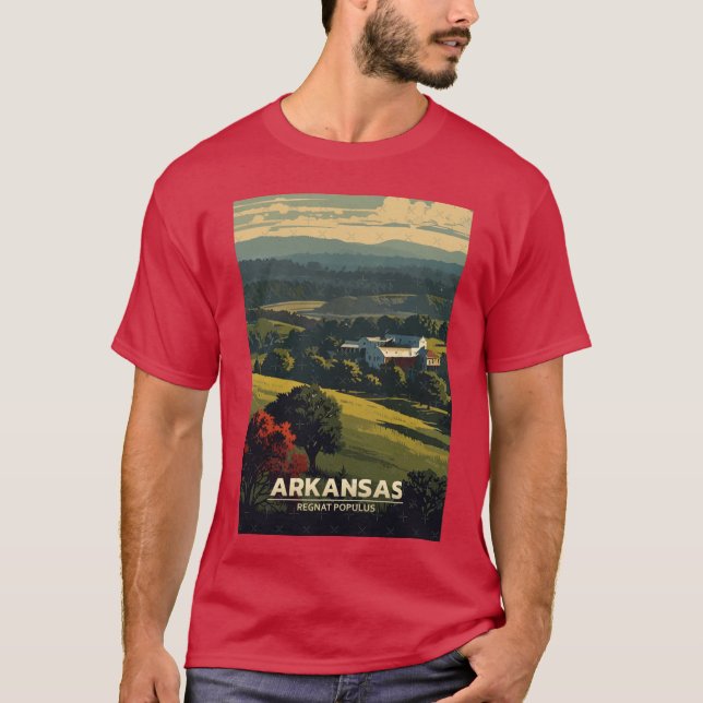 T-shirt Déplacements de taille excessive dans l'Arkansas (Devant)