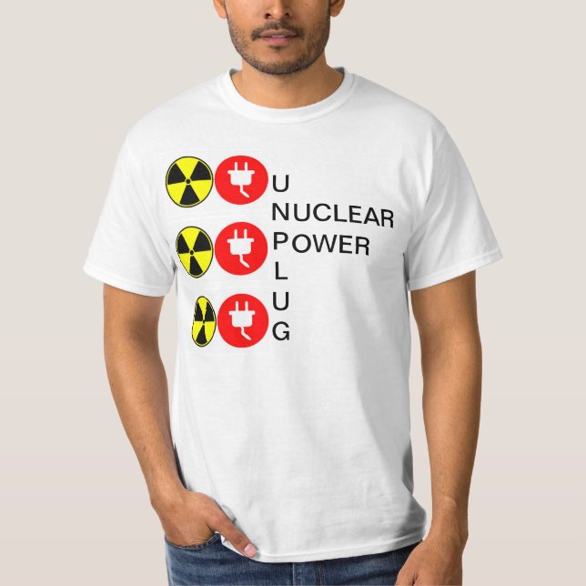 T-SHIRT DÉPLACER LA PUISSANCE NUCLÉAIRE (Devant)