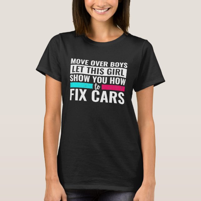 T-shirt Déplacer Les Garçons Laissez Cette Fille Vous Mont (Devant)