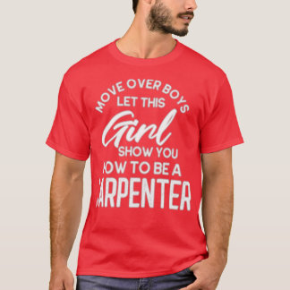 T-shirt Déplacer Sur Les Garçons Je Suis Un Carpentier (2)