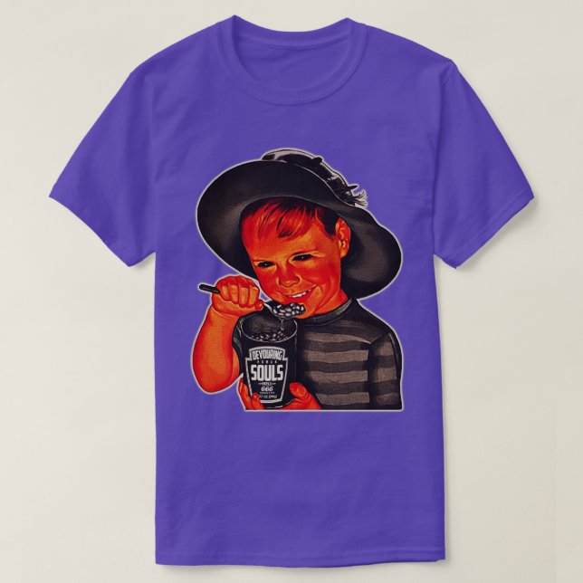 T-shirt Déplaisant Bean Boy Devours Oies humaines (Design devant)