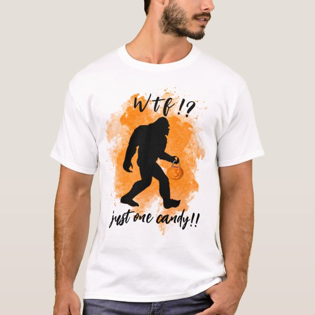T-shirt Déplaisant Bick ou traitement Halloween Sasquatch  (Devant)
