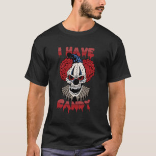 T-shirt Déplaisant Clown Scary Pierrot Jester Halloween J'
