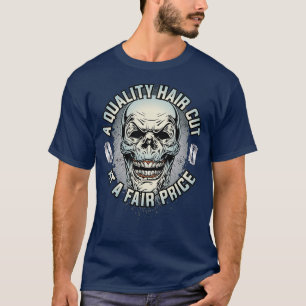 T-shirt Déplaisant crâne Barbier ampli coiffeur