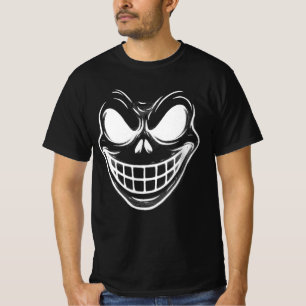 T-shirt Déplaisant éffrayant en ligne de dessin an