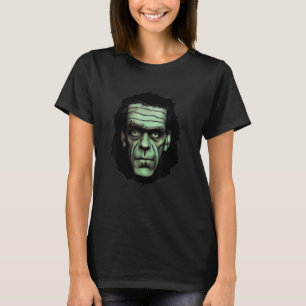 T-shirt Déplaisant Halloween Frankenstein Monster Face