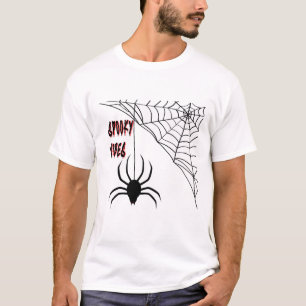 T-shirt Déplaisant Halloween Spider Web