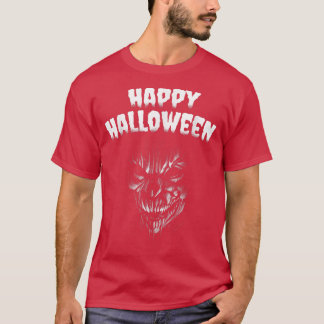 T-shirt Déplaisant Happy Halloween Squelette