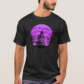 T-shirt Déplaisant Hauné Maison Peur chauves-souris Arbres