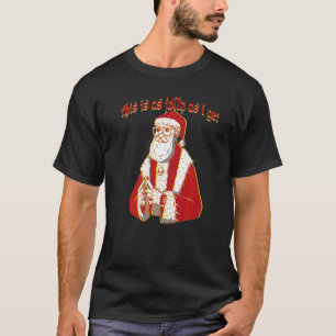 T-shirt Déplaisant Noël Gothique Père Noël C'Est Aussi Jol