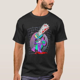 T-shirt Déplaisant tronc animal effrayant Vaporwave Art Éf