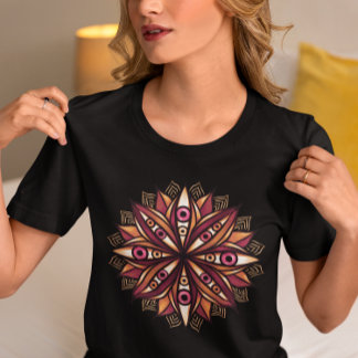 T-shirt Déplaisant Yeux Psychédélique Fleur Trippy Art