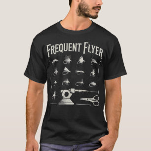 T-shirt Dépliant Pêche à la mouche Pêcheur Poisson Pêcheur