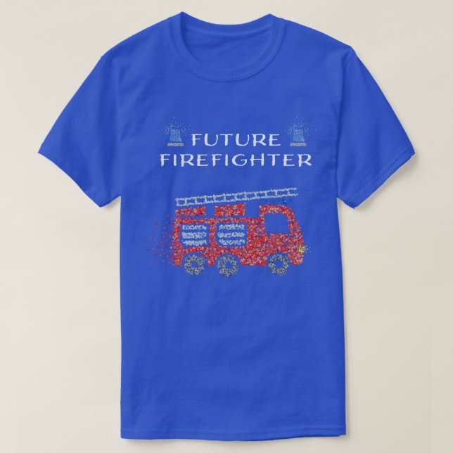 T-shirt Déploiement futur d'un camion de pompier (Design devant)