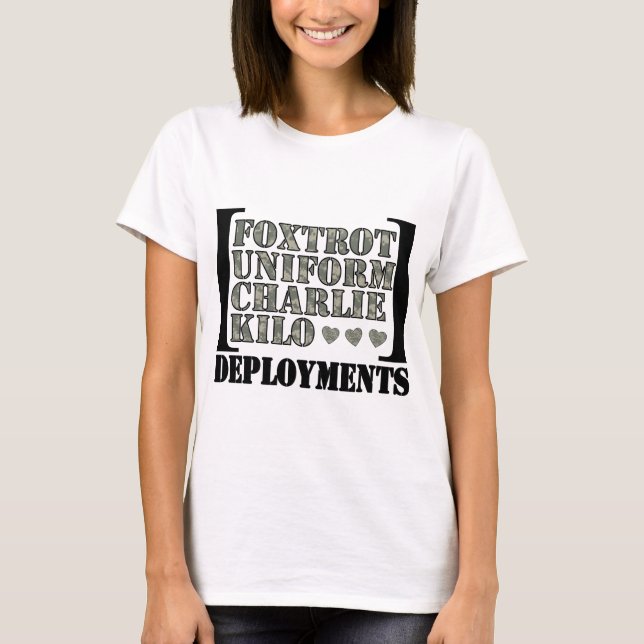 T-shirt Déploiements de fox-trot (Devant)