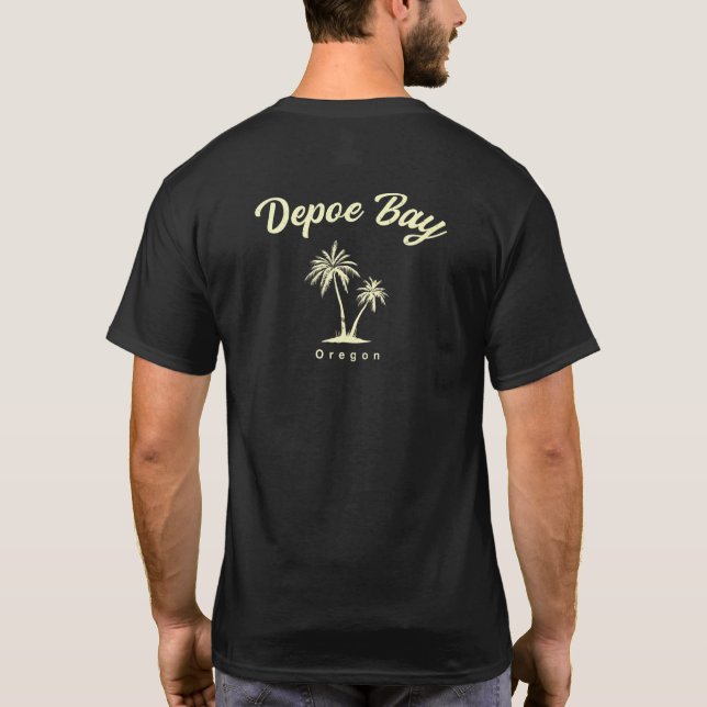 T-shirt Depoe Bay Oregon Summer Ou Tropical Beach (Dos)