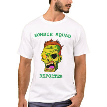 T-shirt déporter de l'équipe de zombie