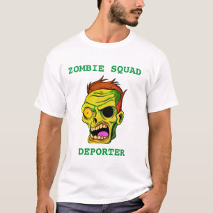 T-shirt déporter de l'équipe de zombie