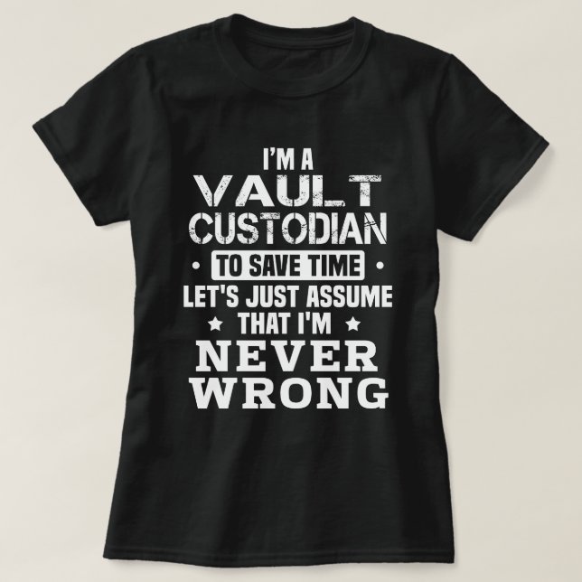 T-shirt dépositaire de coffre (Design devant)