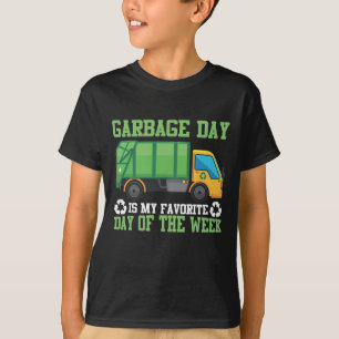 T-shirt Dépôt de déchets de camion de la journée