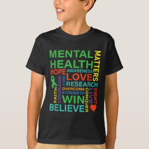 T-shirt Dépression de la sensibilisation à la santé mental
