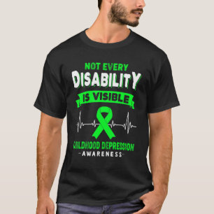 T-shirt Dépression De L'Enfance Chaque Handicap N'Est Pas