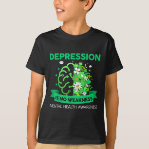 T-shirt Dépression Pas De Faiblesse Santé Mentale Santé Me