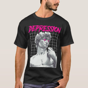 T-shirt Dépression Statue Grecque Grunge Esthétique Emo Va