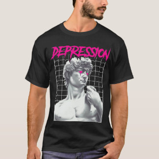 T-shirt Dépression Statue Grecque Grunge Esthétique Emo Va