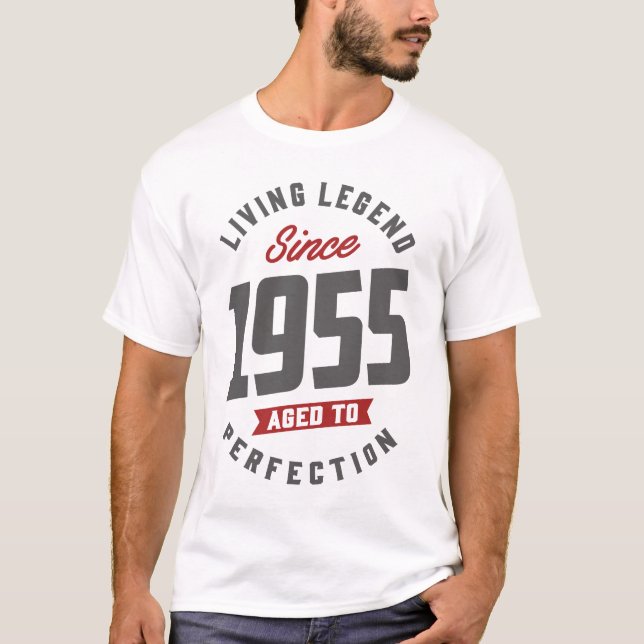 T-shirt Depuis 1955 Âgé À La Perfection (Devant)