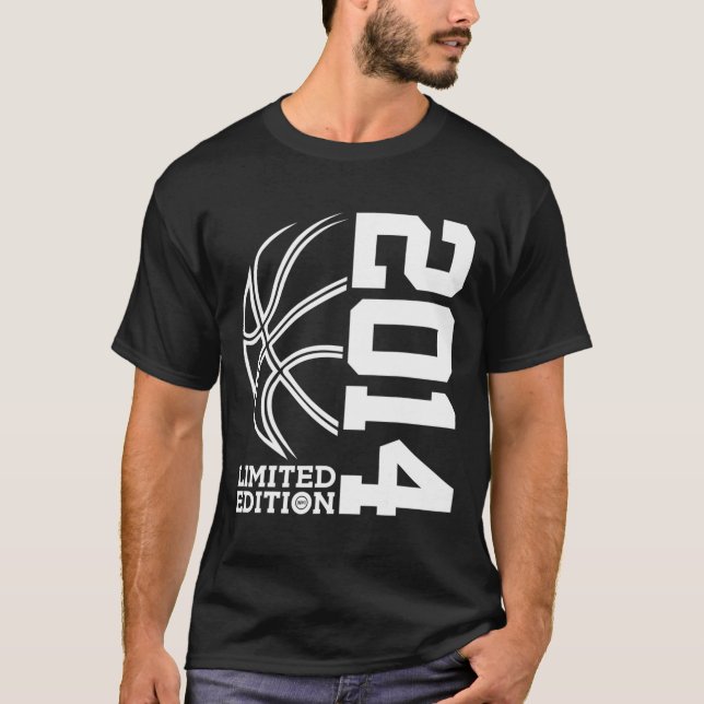 T-shirt Depuis 2014 Anniversaire Bysketbyll Limited Editio (Devant)