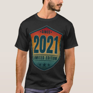 T-shirt Depuis 2021 Limited Edition Vintage Retro Sunset