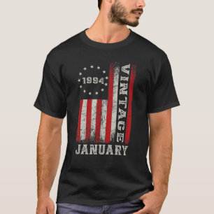 T-shirt Depuis janvier 1994 29e anniversaire drapeau améri