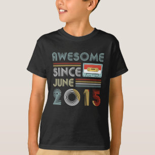 T-shirt Depuis juin 2015 4ème anniversaire impressionnant