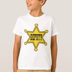 T-shirt Député Badge Tee de cowboy