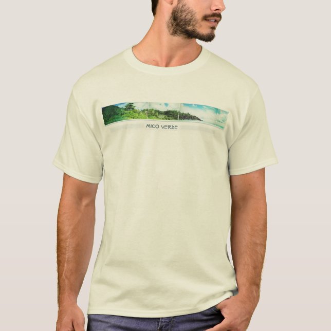 T-shirt d'équipage de Mico Verde (naturel) (Devant)