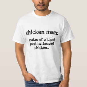 T-shirt d'équipage de poulet (blanc)