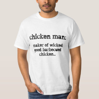 T-shirt d'équipage de poulet (blanc)