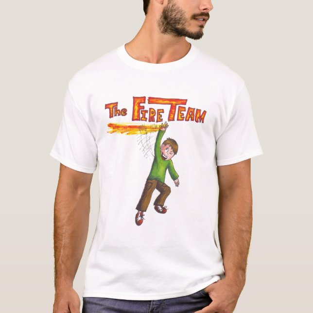 T-shirt d'équipe de feu (Devant)