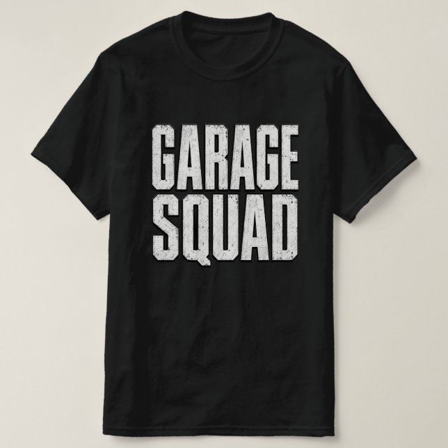 T-Shirt d'équipe de garage, Cadeau de mécanicien (Design devant)