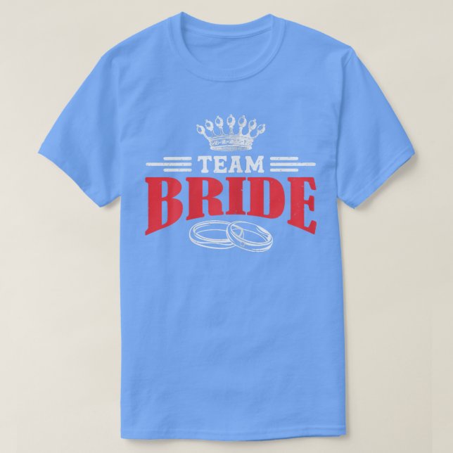 T-Shirt d'équipe de mariée pour femmes (Design devant)
