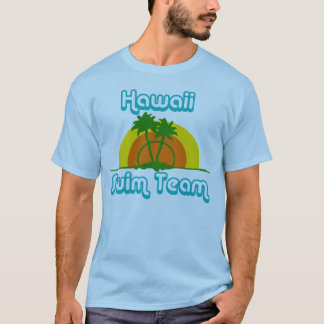 T-shirt d'équipe de natation d'Hawaï rétro,