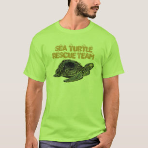 T-shirt d'équipe de secours de tortue de mer