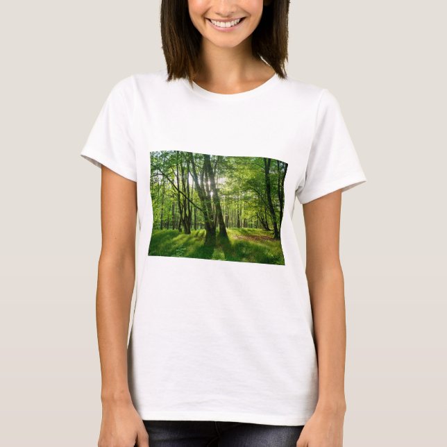 T-shirt Der Wald im Frühling (Devant)