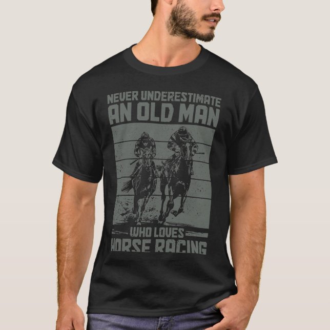 T-shirt Derby de courses de chevaux Jockey Cavalier de che (Devant)