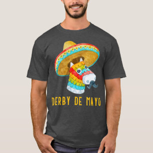 T-shirt Derby de Mayo Kentucky Horse Race Mexique Pinata M