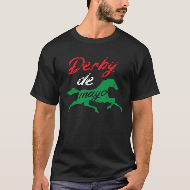 T-shirt Derby De Mayo Mexican Horse Racing Equestrian (Devant)