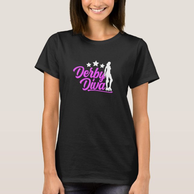 T-shirt Derby Diva Roller Derby (Devant)