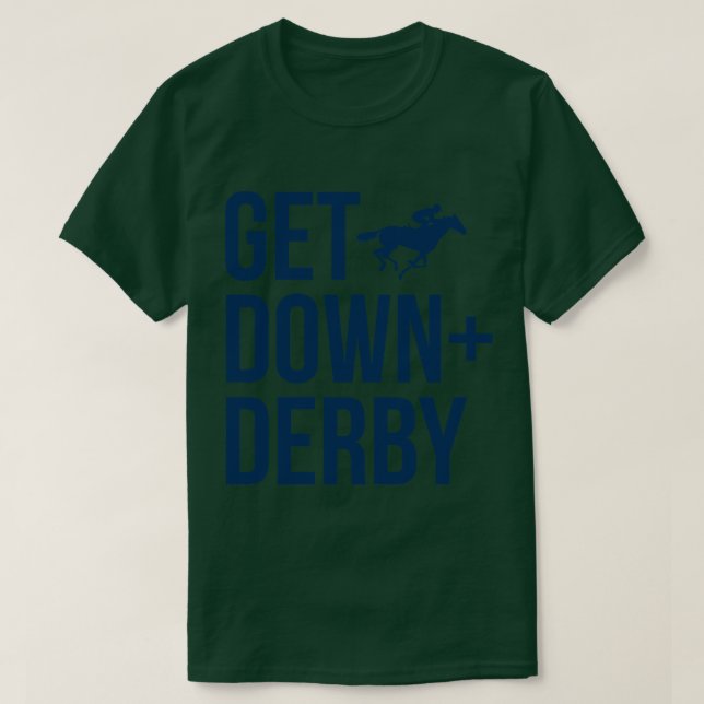 T-shirt Derby Time Horse Racing Hommes Femmes Tee Drôle Ge (Design devant)