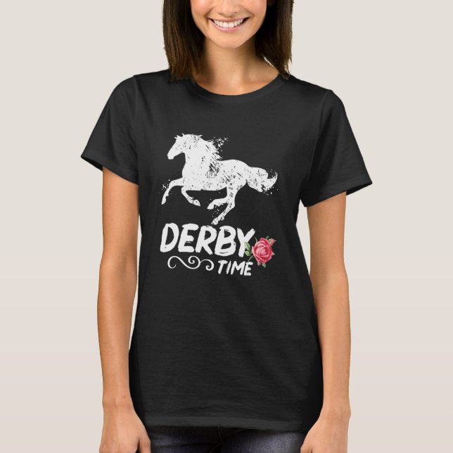 T-shirt Derby Time Y all  Horses  Horse Racing Festival (Devant)